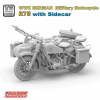 Freedom 16005SP R75 with Sidecar WWII German Motorcycle + Rider Figure 1/16